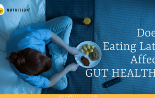 does eating late affect gut health
